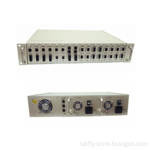16 Slots Centralized Manageable Media Converter Chassis
